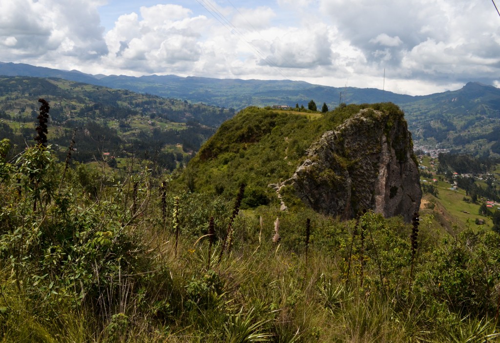 At the summit of Cojitambo