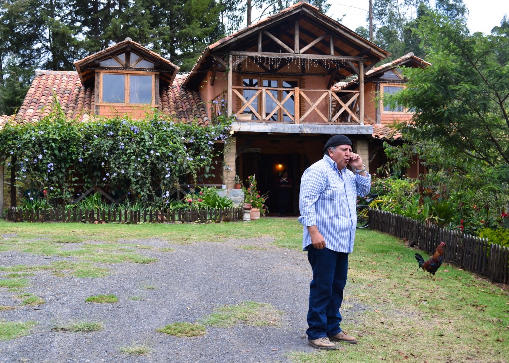 Servio Coronel, owner of Estancia El Cojitambo